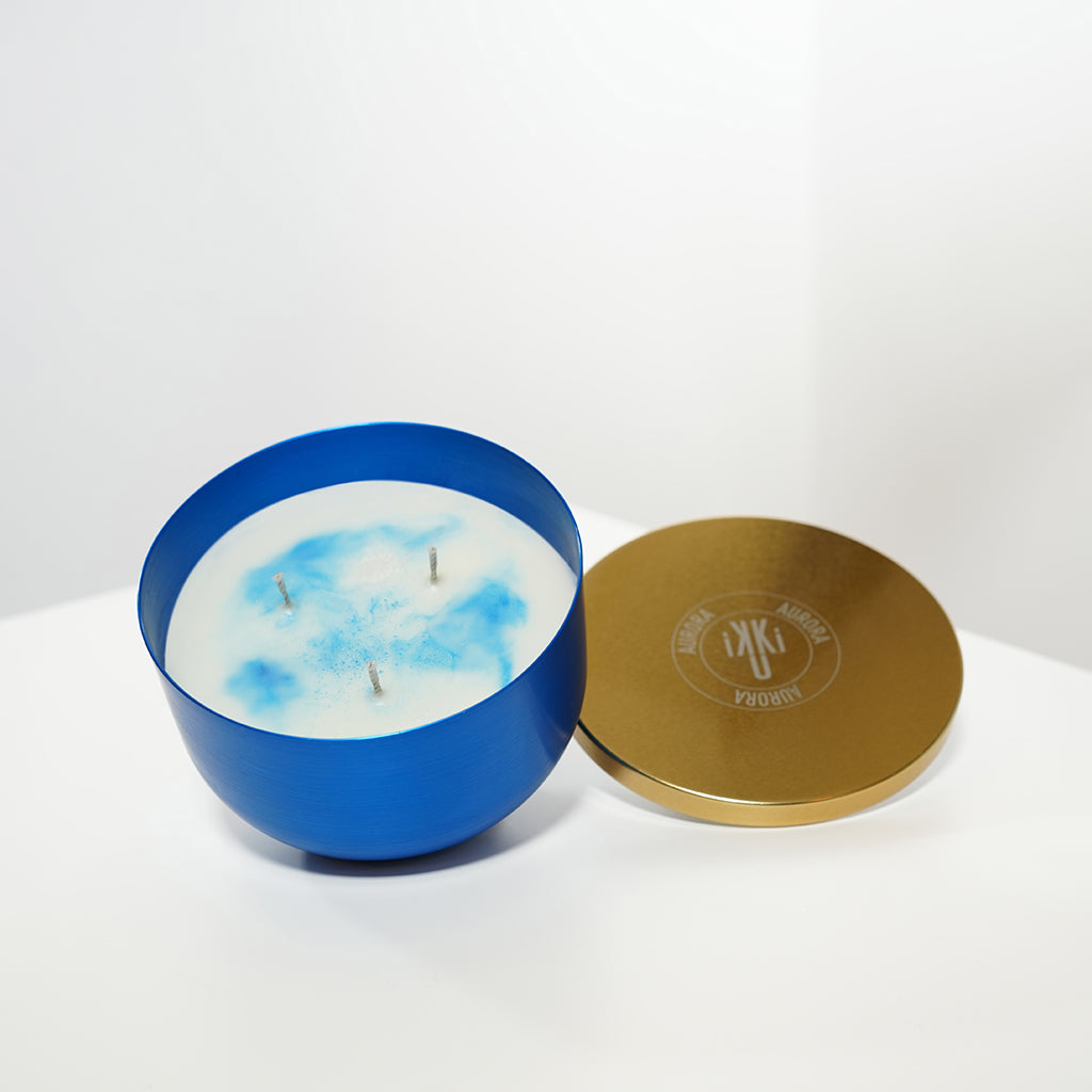 BLUE LEATHER CANDLE Ikkiu