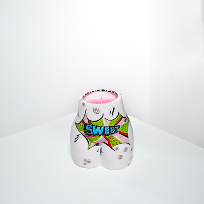 SO SWEET CERAMIC POP ART CANDLE