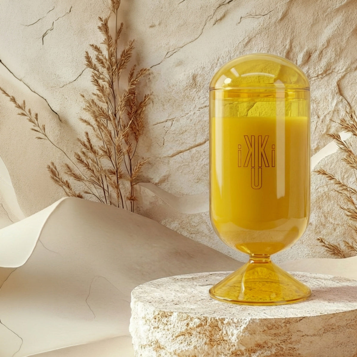 Sunstone Elixir — Luxury Bubble Big Candle | Ikkiu