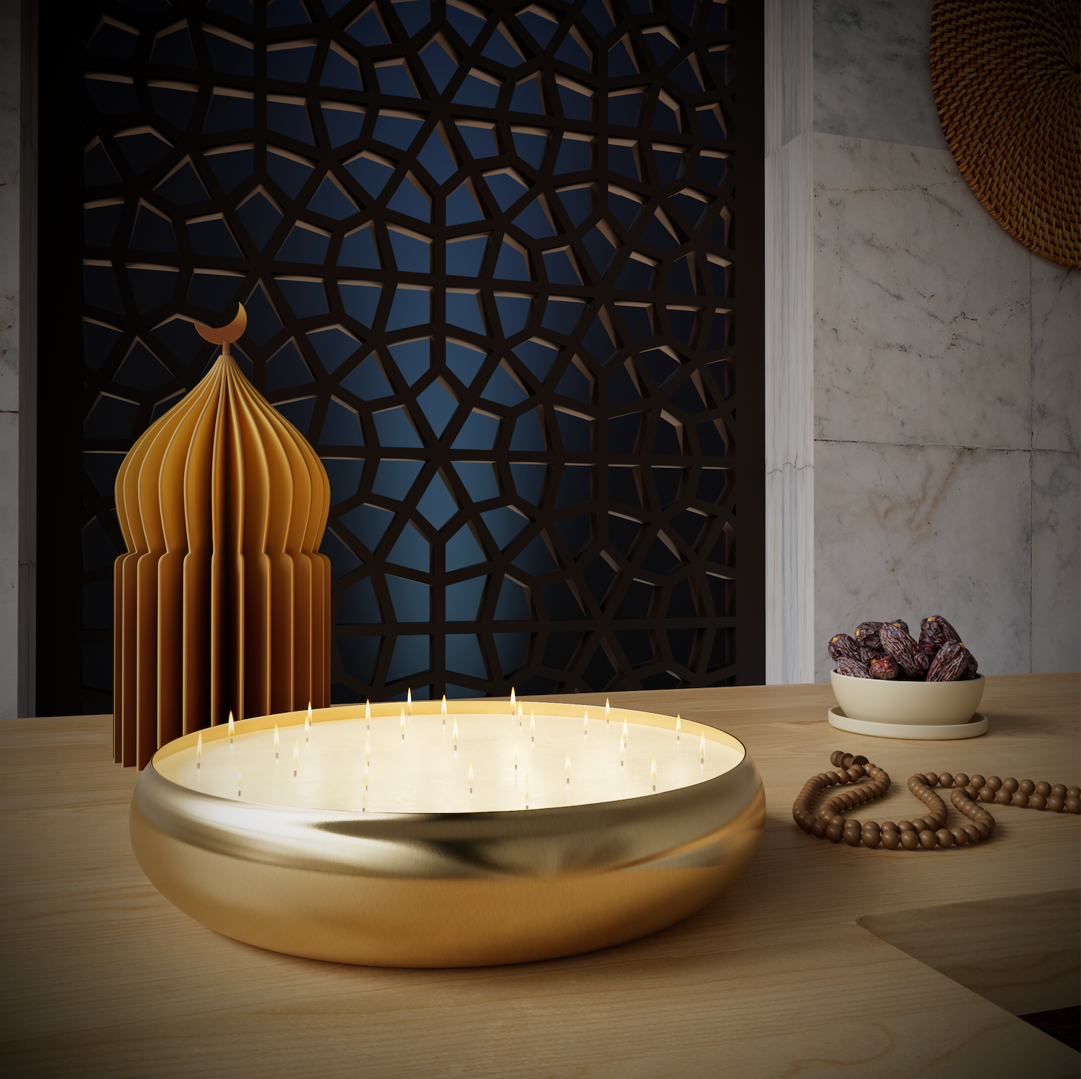 O29 Candle Arabian Gold Ikkiu